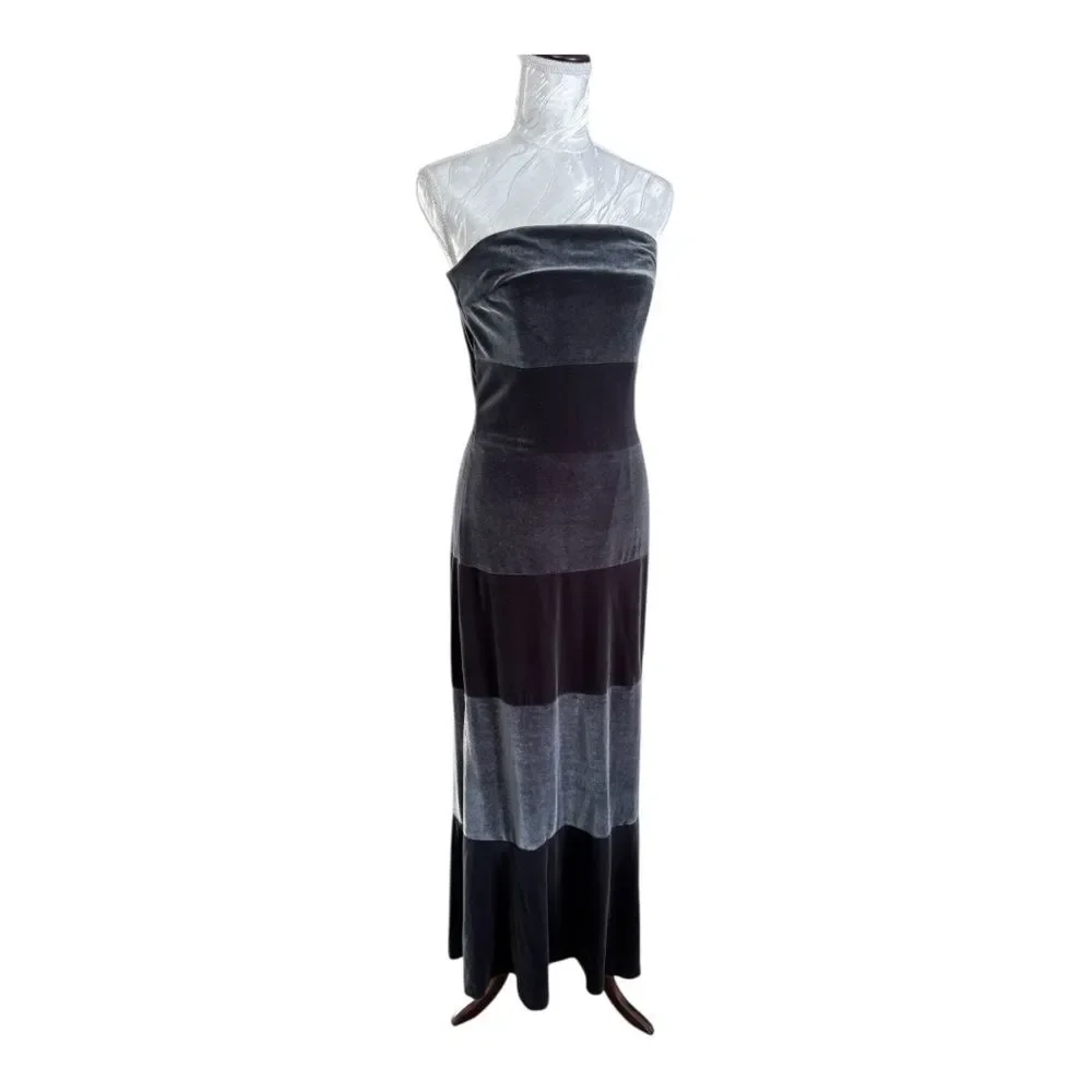 Vintage Rimini by Shaw Velvet Strapless Gown